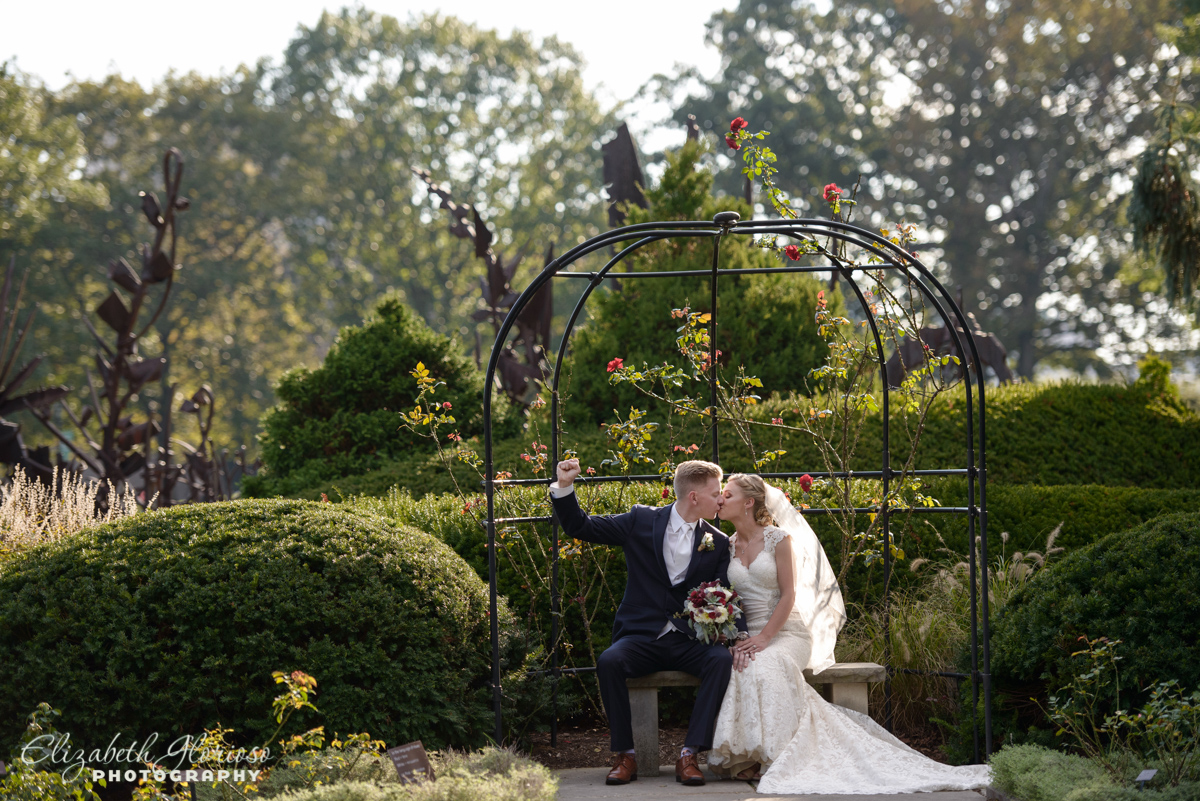 Bride and Groom Cleveland Botanical Garden